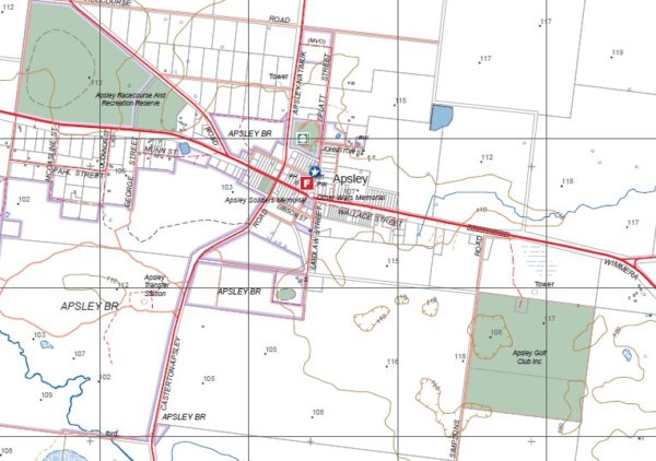 APSLEY SOUTH  1-25,000 Vicmap Topographic 7124-3-S - Image 2