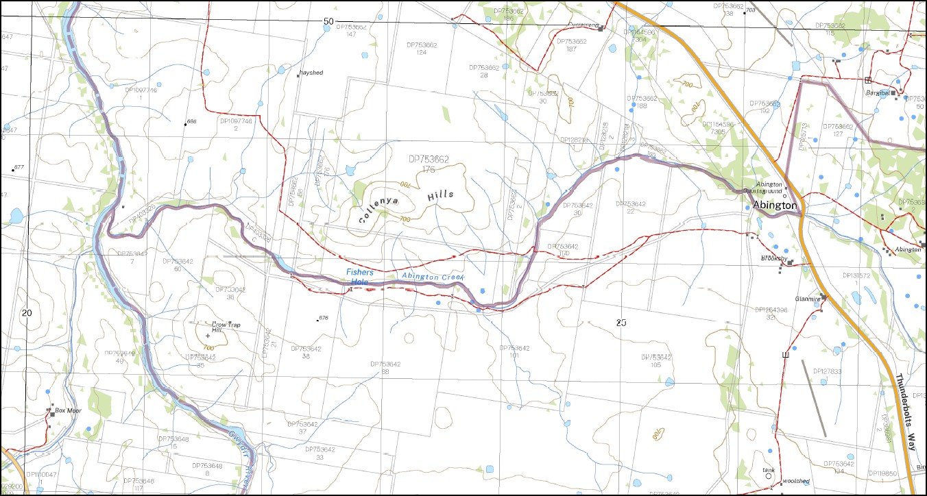 Abington 1-25,000 NSW Topographic Map 9137-3-N - Image 2