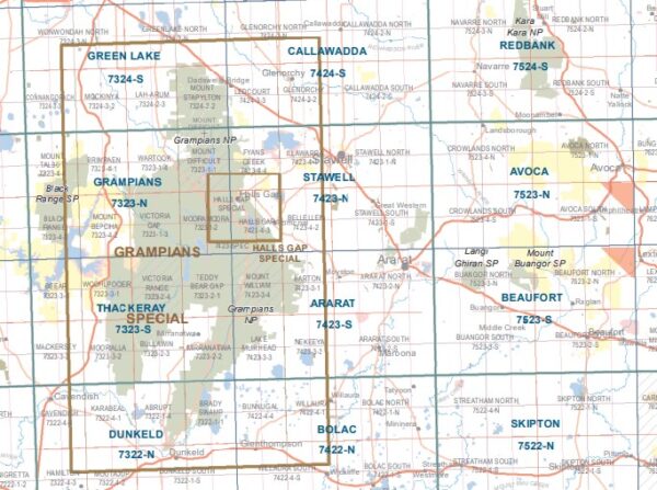Ararat 1-50,000 Vicmap - Image 3