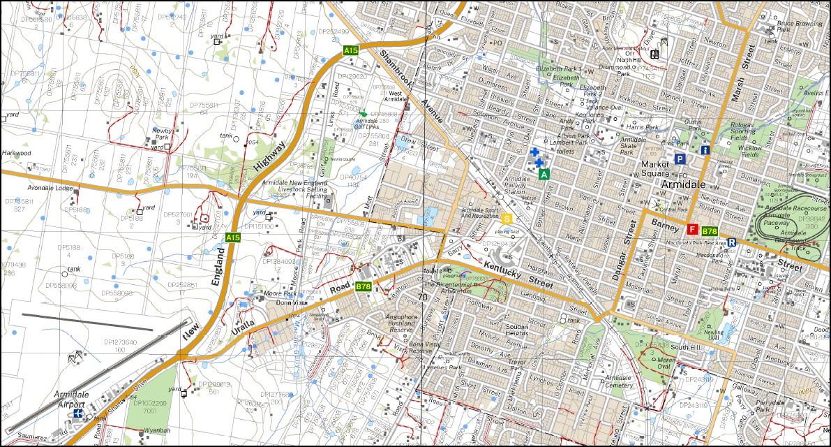 Armidale 1-25,000 NSW Topographic Map 9236-4-N - Image 2