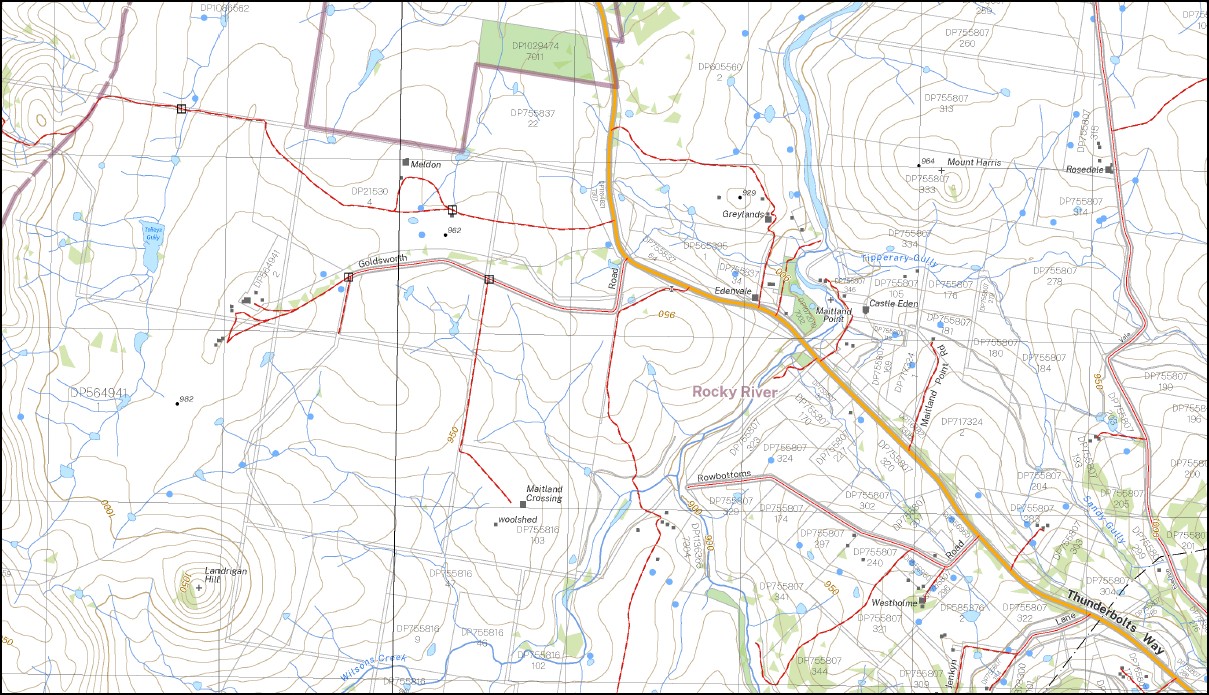 Balala 1-25,000 NSW Topographic Map 9136-1-N - Image 2