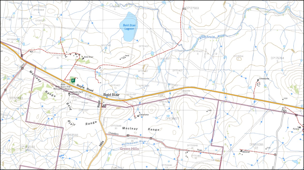 Bald Blair 1-25,000 NSW Topographic Map 9237-1-S - Image 2