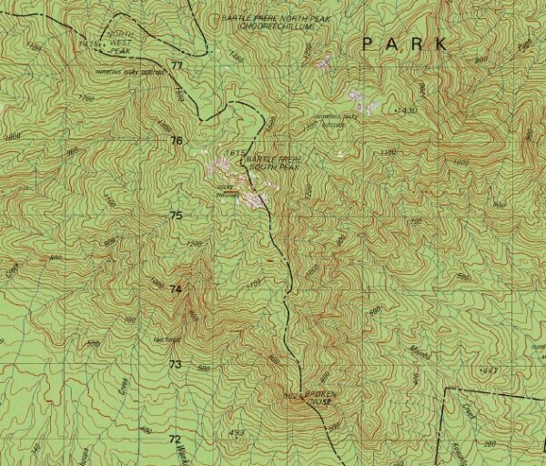 Bartle Frere 1-50000 Topographic Map 8063-2 QLD - Image 2