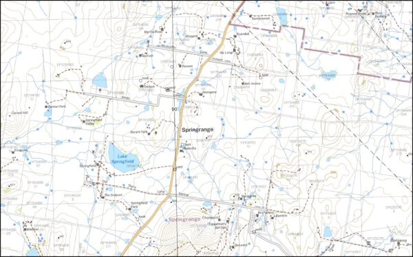 Bedulluck 1-25,000 NSW Topographic Map - Image 2
