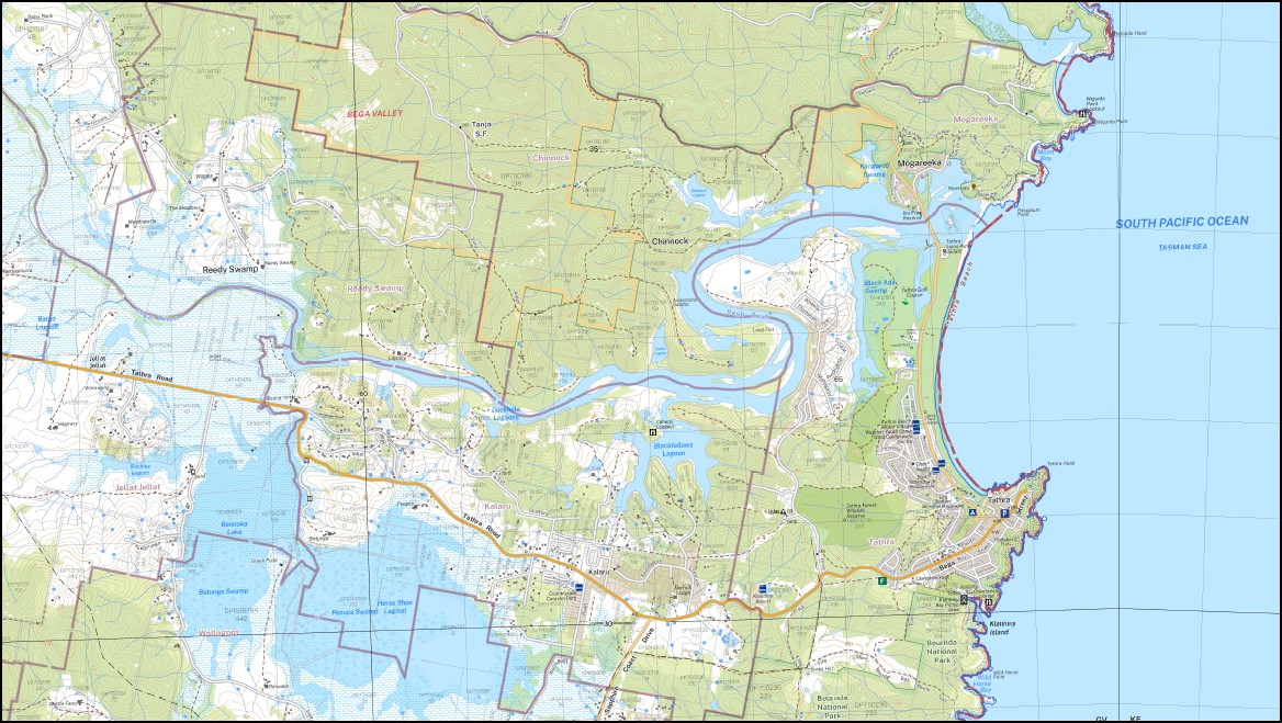 Bega 1-25,000 NSW Topographic Map 8824-1-S - Image 2
