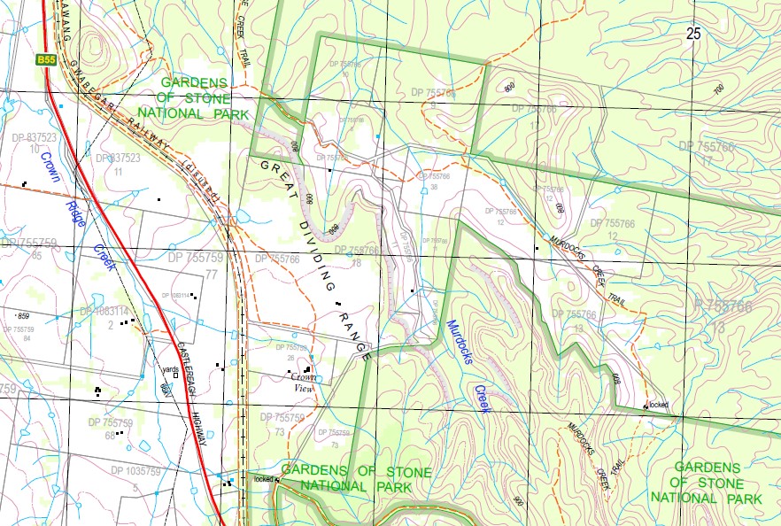 Ben Bullen 125,000 NSW Topographic Map Maps, Books & Travel Guides