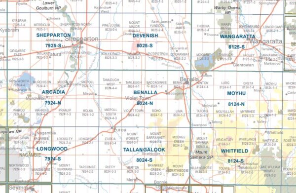 Benalla 1-50,000 Vicmap - Image 4