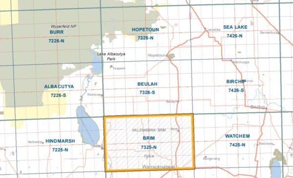 Beulah 1-50,000 Vicmap - Image 2