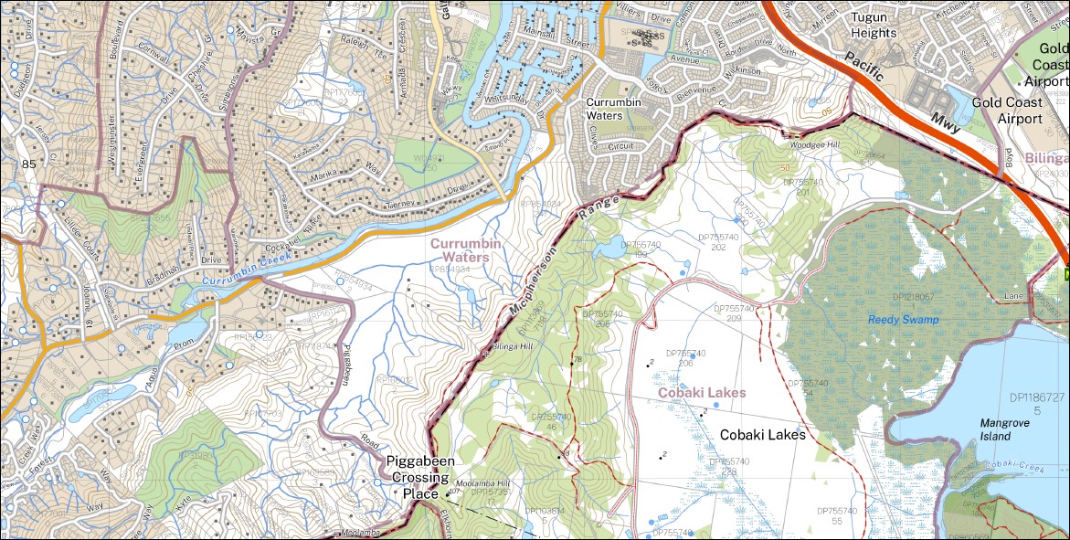 Bilambil 1-25,000 NSW Topographic Map 9541-1-S - Image 2