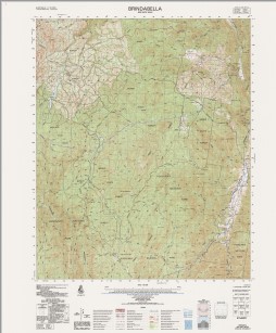 Brindabella 1-50000 Topographic Map 8627-3 NSW