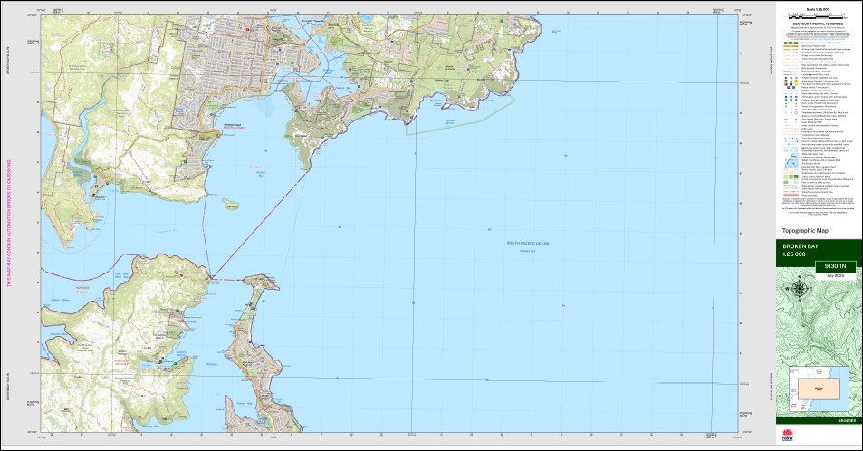 Broken Bay 1-25,000 NSW Topographic Map 9130-1-N - Image 4