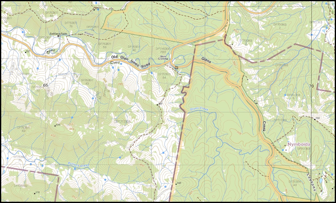 Buccarumbi 1-25,000 NSW Topographic Map 9438-3-N - Image 2
