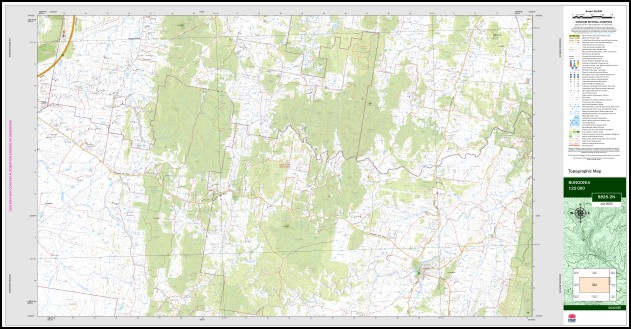 Bungonia 1-25,000 NSW Topographic Map 8828-2-N - Image 3