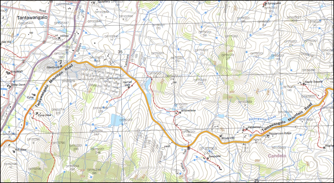 Candelo 1-25,000 NSW Topographic Map 8824-3-N - Image 2