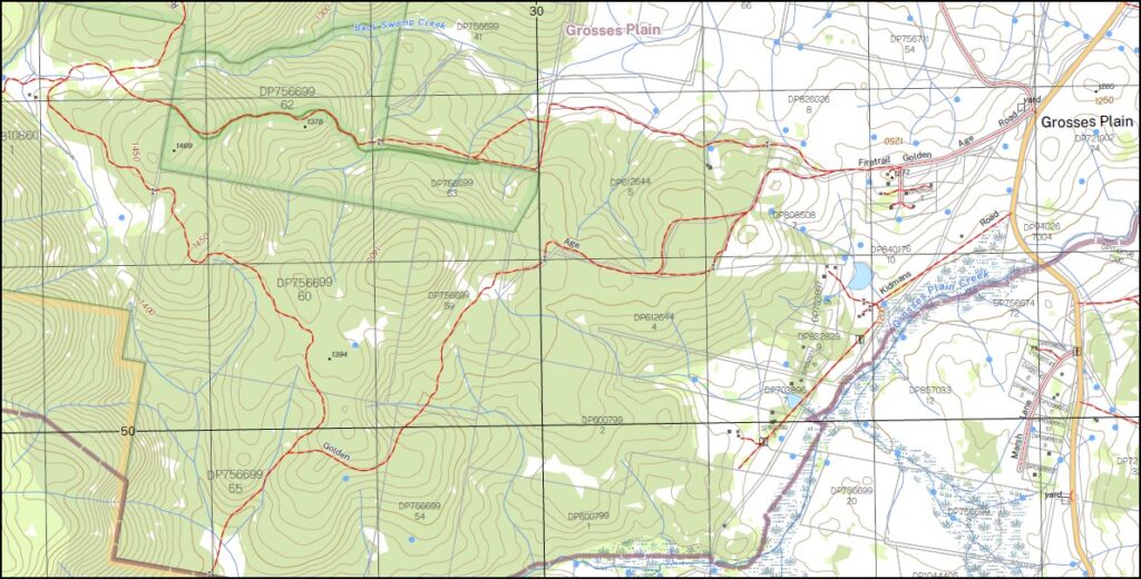 Chimneys Ridge 1-25,000 NSW Topo Map 8524-1-N - Maps, Books & Travel Guides