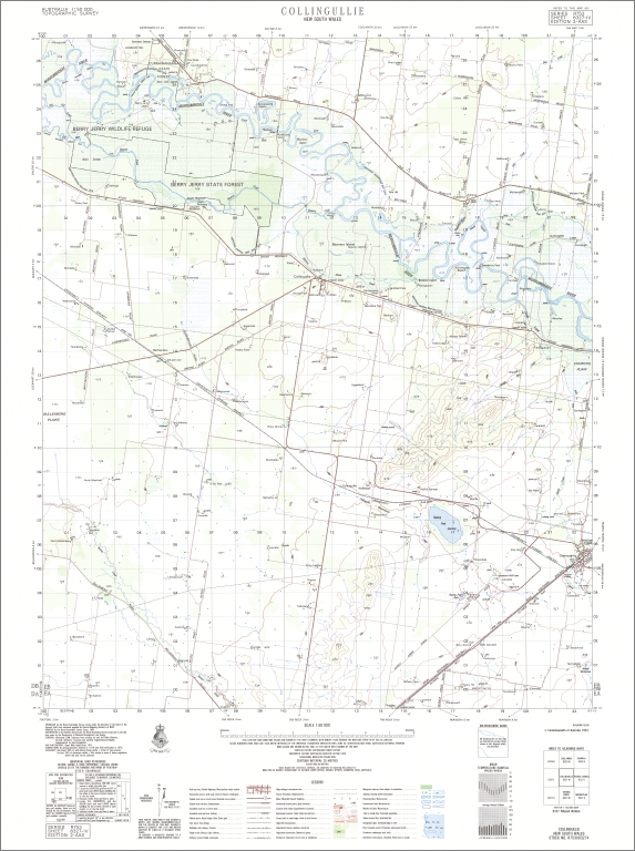 Collingullie 1-50,000 Topographic Map 8327-4 NSW