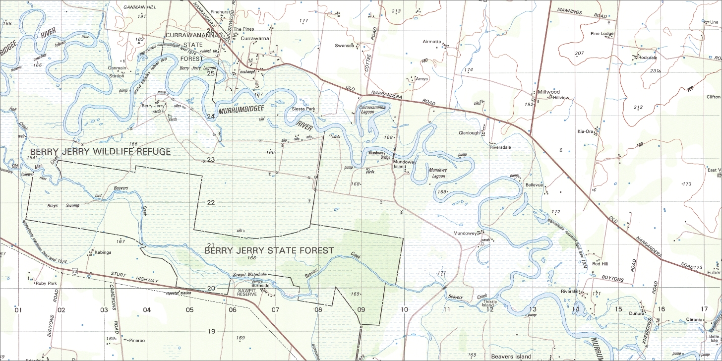 Collingullie 1-50,000 Topographic Map 8327-4 NSW - Image 2