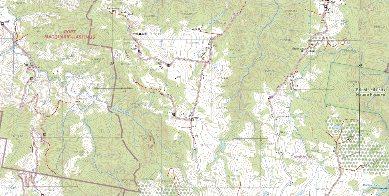 Comboyne 1-25,000 NSW Topographic Map 9334-1-N - Image 2