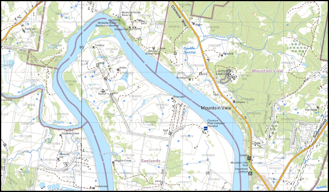Copmanhurst 1-25,000 NSW Topographic Map 9438-1-N - Image 2
