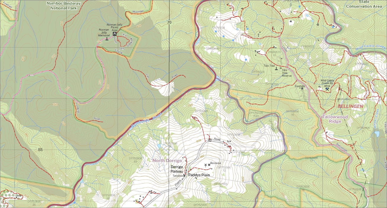 Dundurrabin 1-25,000 NSW Topographic Map 9437-4-S - Image 2