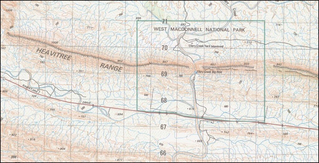 Ellery 150000 Topographic Map 55503 NT Maps, Books & Travel Guides