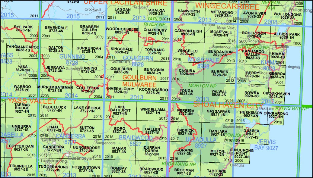 Bungonia 1-25,000 NSW Topographic Map 8828-2-N - Image 4