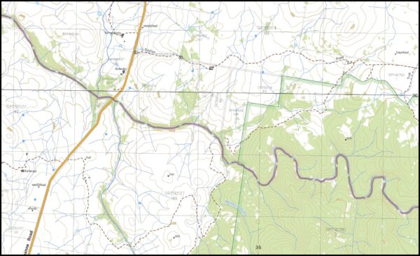 Hurricane Hill 1-25,000 NSW Topo Map 9138-1-N - Image 2