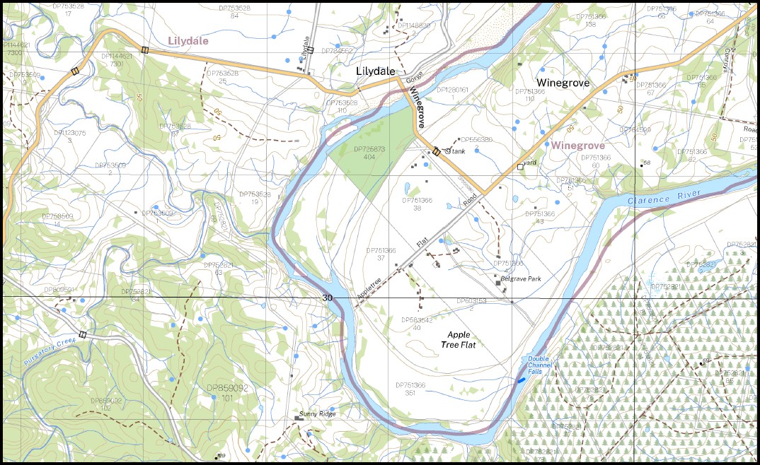 Jackadgery 1-25,000 NSW Topographic Map 9438-4-N - Image 2