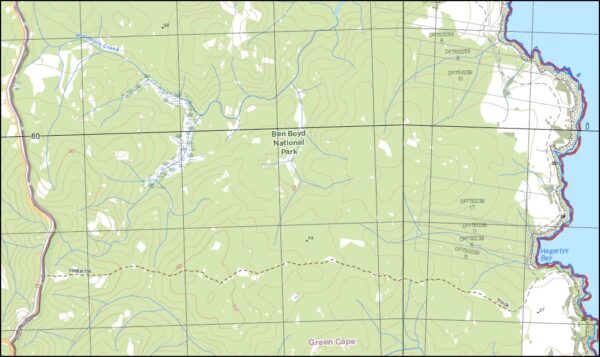 Kiah 1-25,000 NSW Topographic Map - Image 2