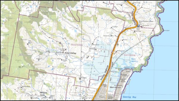 Kiama 1-25,000 NSW Topographic Map - Image 2