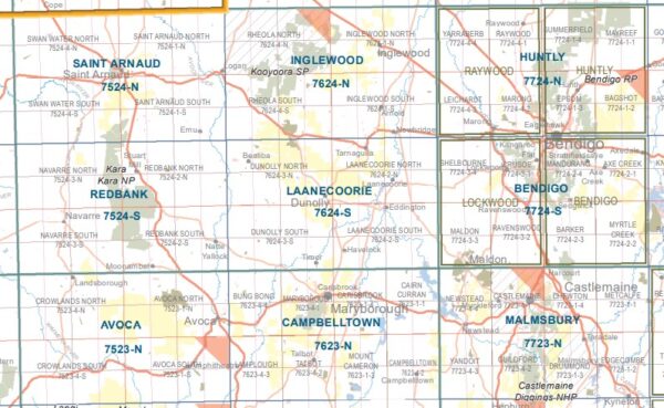 Laanecoorie 1-50,000 Vicmap - Image 4