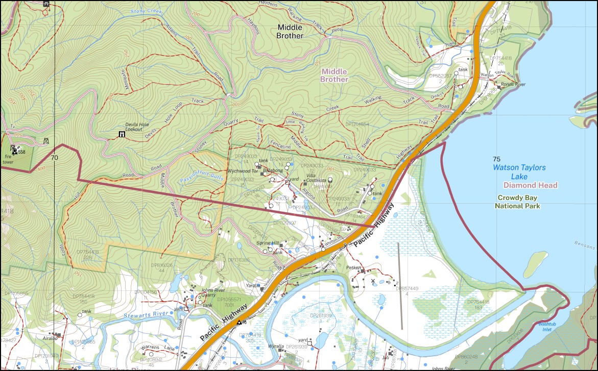 Lorne 1-25,000 NSW Topographic Map 9434-4-S - Image 2