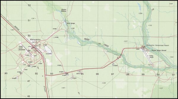 Mataranka 1-50000 Topographic Map 5568-3 NT - Image 2
