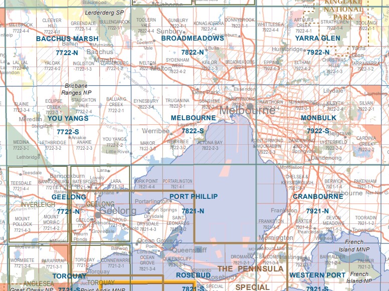 Melbourne 150,000 Vicmap Topographic Map Maps, Books & Travel Guides