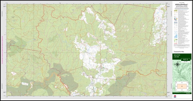 Moleton 1-25,000 NSW Topographic Map 9437-1-S - Image 3