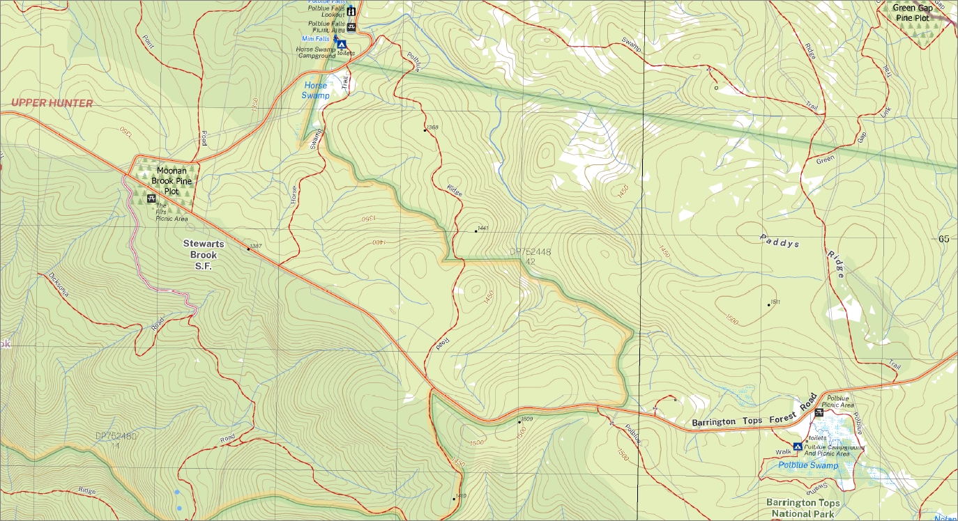 Moonan Brook 1-25,000 NSW Topographic Map 9134-2-S - Image 2
