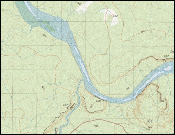 Mosquito Hills 1-50,000 Topographic Map 4366-2 WA - Image 2