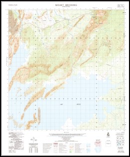 Mount Brooking 1-50000 Topographic Map 4665-1 WA