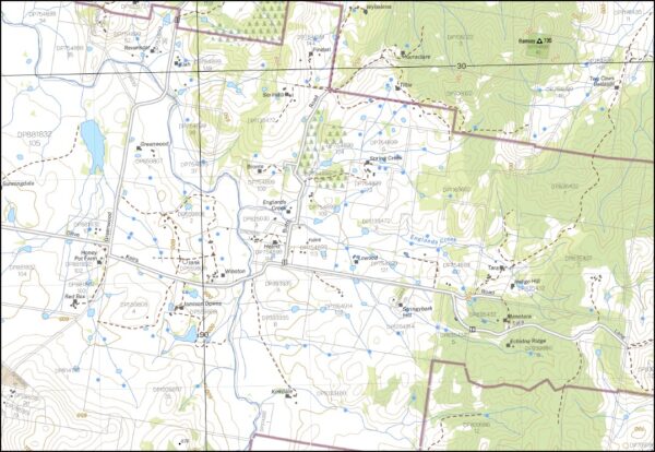 Murrumbateman 1-25,000 NSW Topographic Map - Image 2