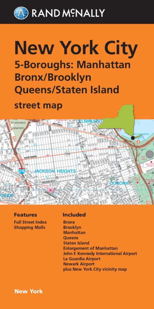 New York City 5 Borough Map Rand McNally Maps Books Travel Guides New York City 5 Borough Map Rand McNally Maps Books Travel Guides