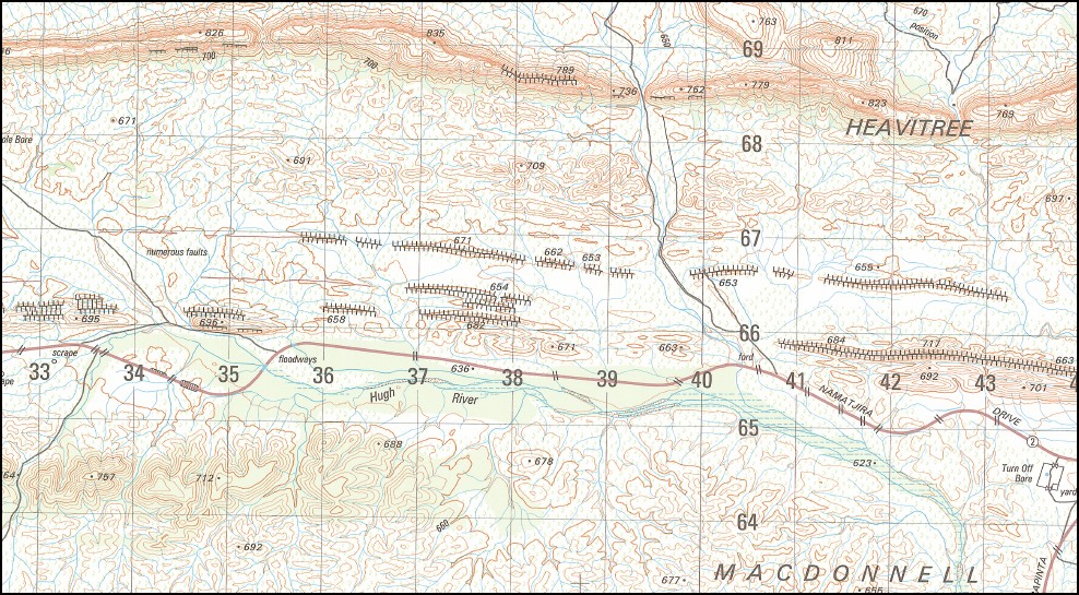 Owen Springs 1-50000 Topographic Map 5550-2 NT - Image 2