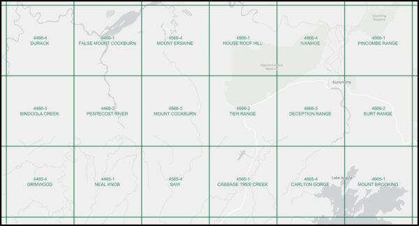Saw 1-50000 Topographic Map 4565-4 WA - Image 3