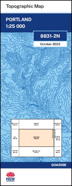 Portland 1-25,000 NSW Topographic Map - Maps, Books & Travel Guides