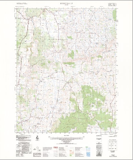 Redesdale 1-50,000 Topographic Map 7823-4 VICTORIA 1981 Edition