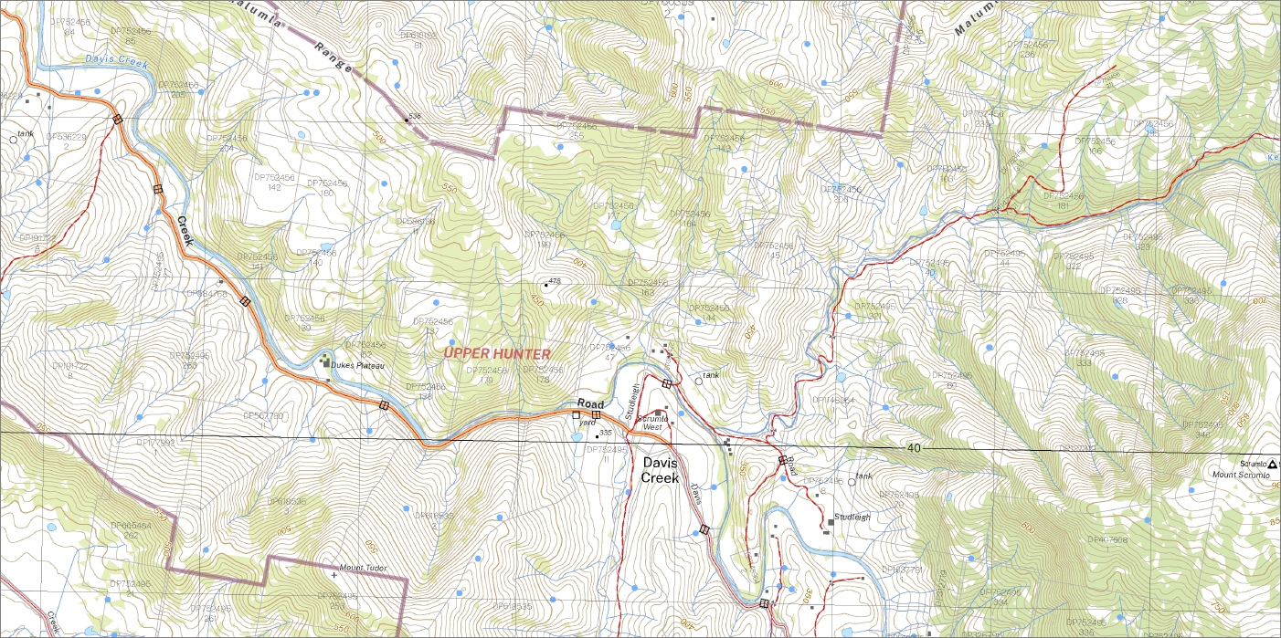 Rouchel Brook 1-25,000 NSW Topo Map 9133-4-S - Image 2