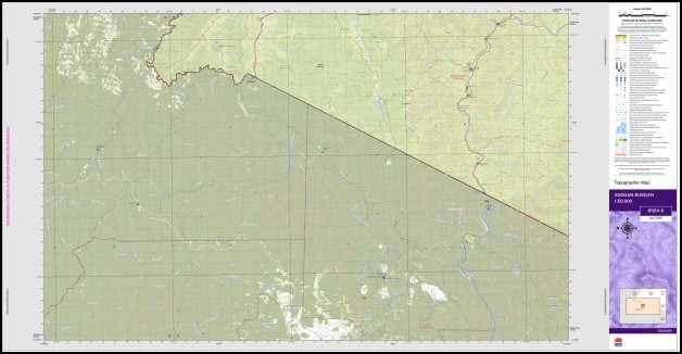 Suggan Buggan 1-50,000 NSW Topographic Map 8524-S - Image 3