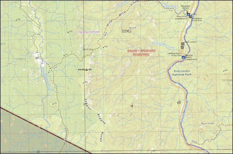 Suggan Buggan 150,000 NSW Topographic Map Maps, Books & Travel Guides