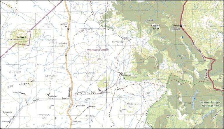 Tenandra 1-50,000 NSW Topographic Map - Maps, Books & Travel Guides