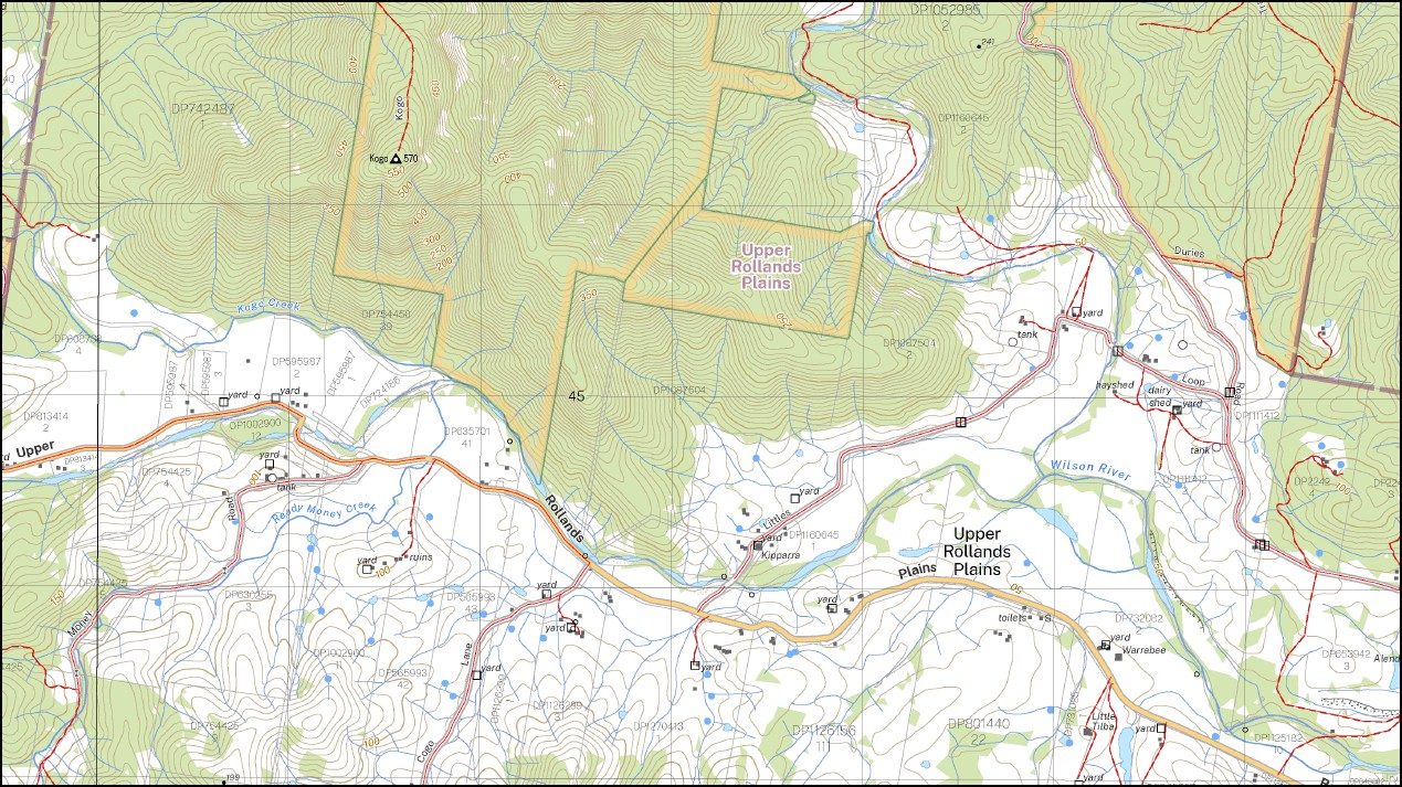 Tinebank 1-25,000 NSW Topographic Map 9435-4-S - Image 2