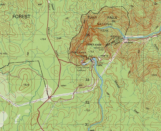 Tully Falls 1-50000 Topographic Map 8062-3 QLD - Image 2